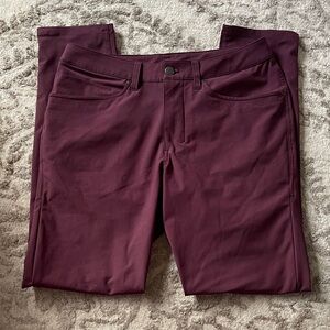 lululemon athletica Men's Deep Burgundy Chinos size 30
